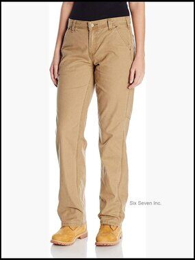 Rugged Flex Loose Fit Canvas Work Pant, Stretch Technology, Mid-Rise